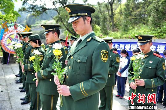 福建海警緬懷福州戍守臺灣將士